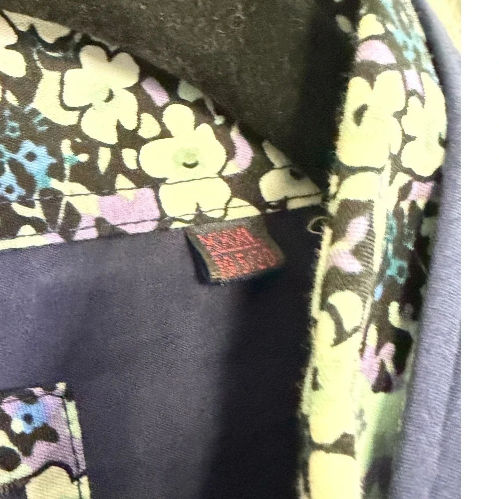 Johnny D Button Down Shirt Mens XXXL Navy Cotton Floral Preppy Work Professional